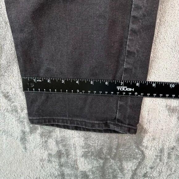 H&M Jeans Womens 16 Black Baggy Fit Dad Jeans Loose 90s Fit High Waist - Picture 7 of 9